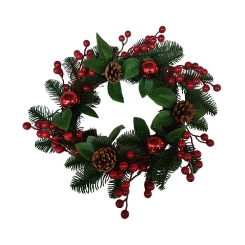 Magideal - Guirnalda De Velas Navideñas Con Forma De Anillo, Decoración Navideña, Decoración Para Fiestas Navideñas, Decoración Del Hogar, Guirnalda De Velas Par Estilo G