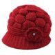 thumbnail image 1 of Gorro de invierno con ala de punto cálido, 1 of 5