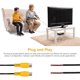 thumbnail image 5 of Conector Adaptador RCA Hembra Amarillo de 6 Pulgadas a Cable Abierto de Audio Video Paquete de 4, 5 of 6