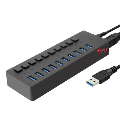 Tecnolab - Hub Usb 10 Puertos 3.0 Ultra Veloz - Ps