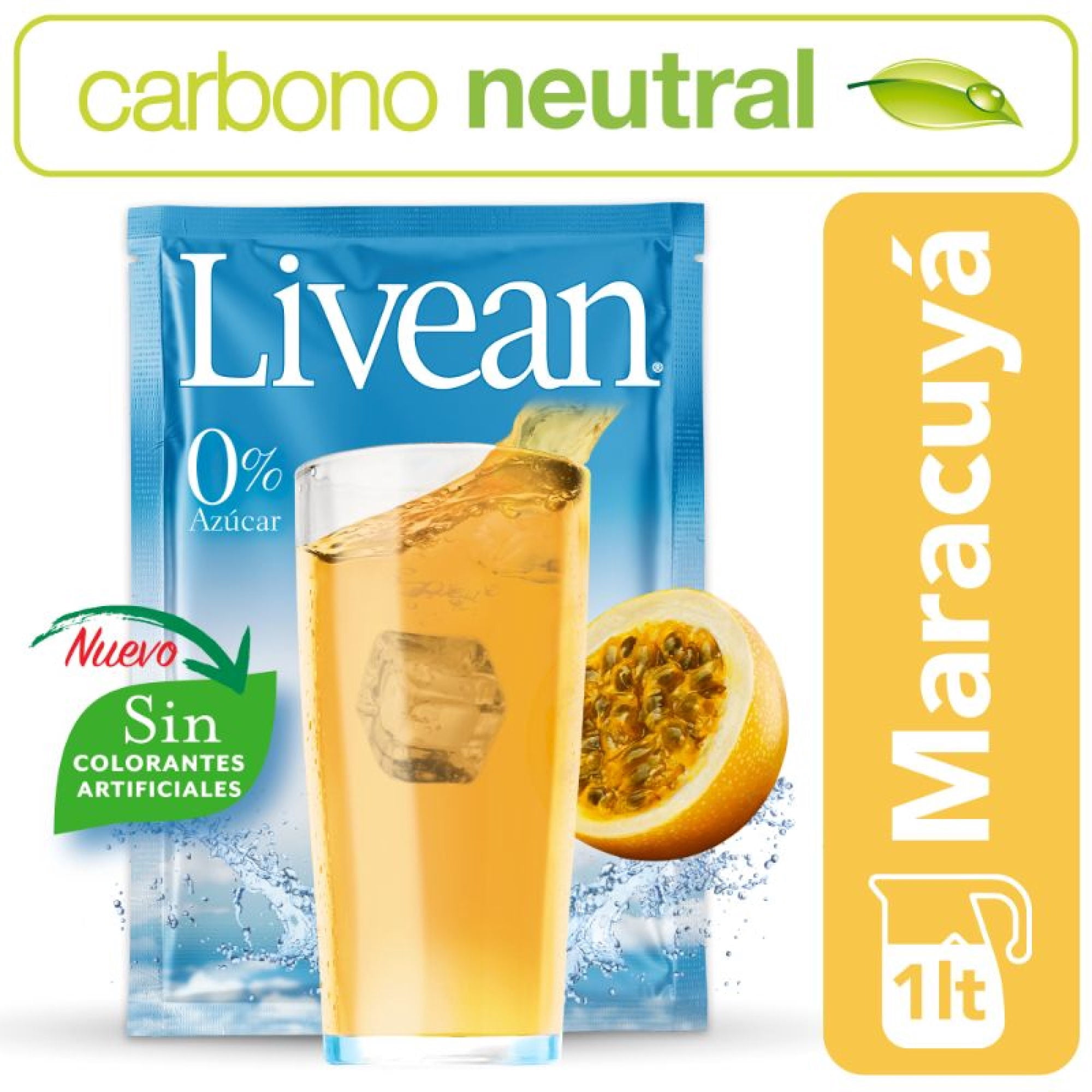 Refresco Sabor Maracuyá Sobre 1 Un Livean