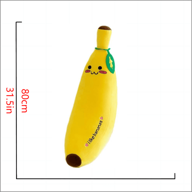 1pc Soft and Cute Banana Throw Pillow for Living Room and Home Decor - Novelty Cushion for a Fun and Comfortable Touch