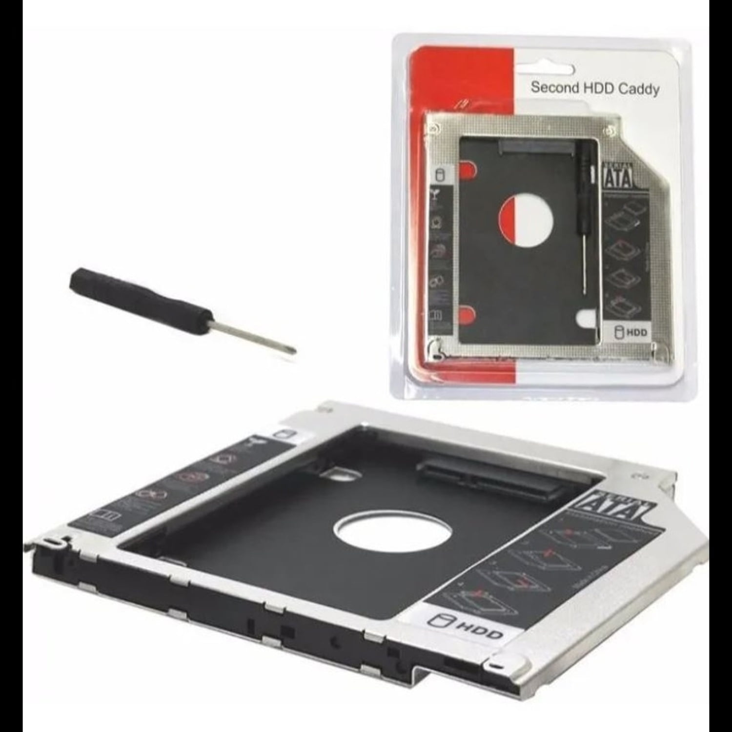 Oem - Caddy Adaptador 12.7mm Notebook Sata Hdd Ssd