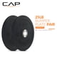 thumbnail image 2 of Juego de paragolpes olímpicos CAP Barbell PRO, color negro, 11,34 kg, par, 2 of 7