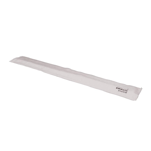 Funda para teclado de piano, duradera, lavable, a prueba de polvo, para piano vertical, la mayoría de los modelos de 61 a 88 teclas, 53,15 pulgadas x Gris