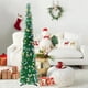 thumbnail image 2 of Árbol de Navidad con forma de rosa, plegable, 5 pies, con luces y lentejuelas, 2 of 3