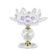 thumbnail image 2 of Candelero De Candelabro De Candelita De Loto De Vidrio Para Decoración De Fiesta En Casa Púrpura, 2 of 5