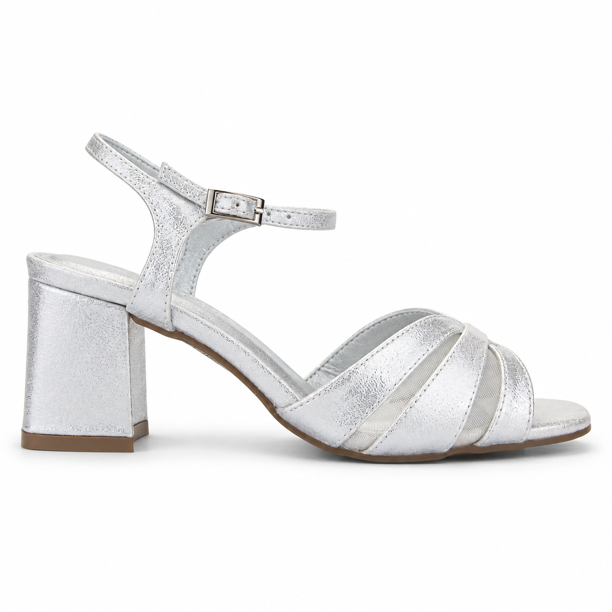 Sandalia Plateado Mujer Casual Chalada Vendra