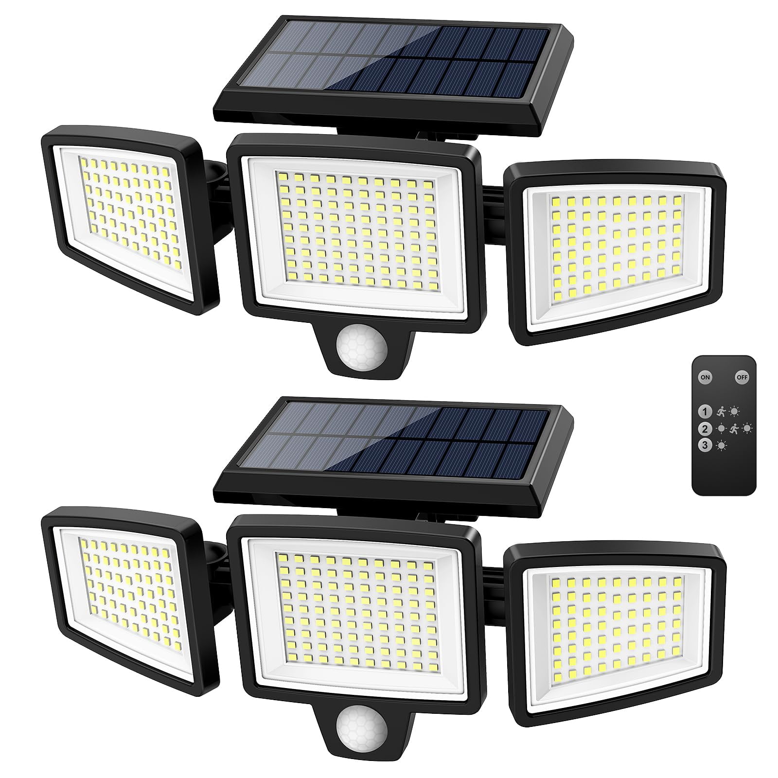 Luces Solares Para Exteriores Tuffenough 2500 Lm 210 Led Con Control Remoto