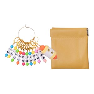 Bothyi - Marcador De Punto Con Contador, Ligero, Para Manualidades De Bricolaje, Para Tejer Piezas, Dorado B