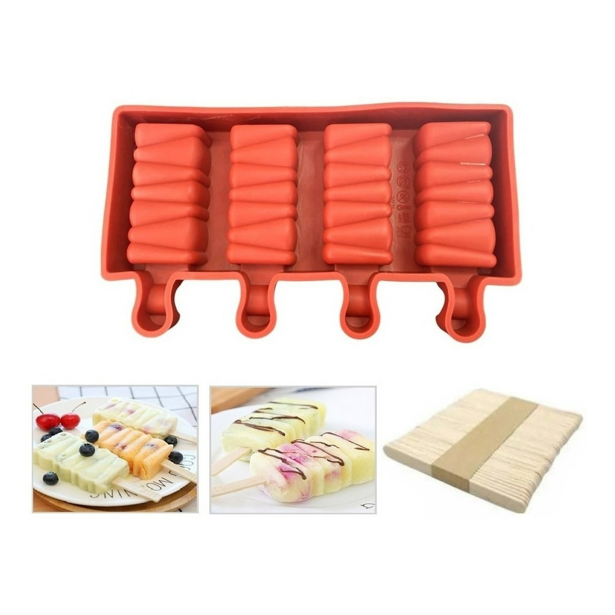 Genérico - Moldes De Silicona Para Helados Molde Paletas Helado Paleta