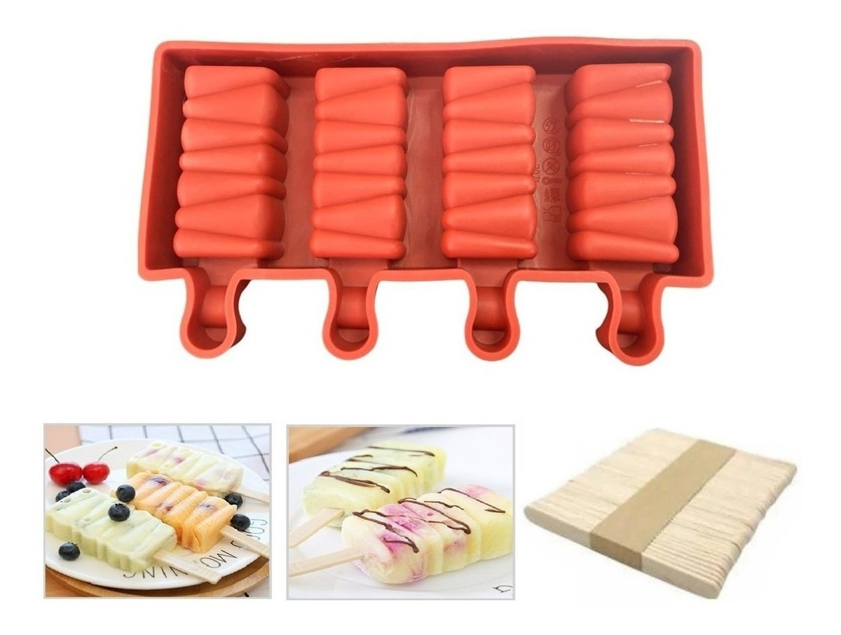 Genérico - Moldes De Silicona Para Helados Molde Paletas Helado Paleta