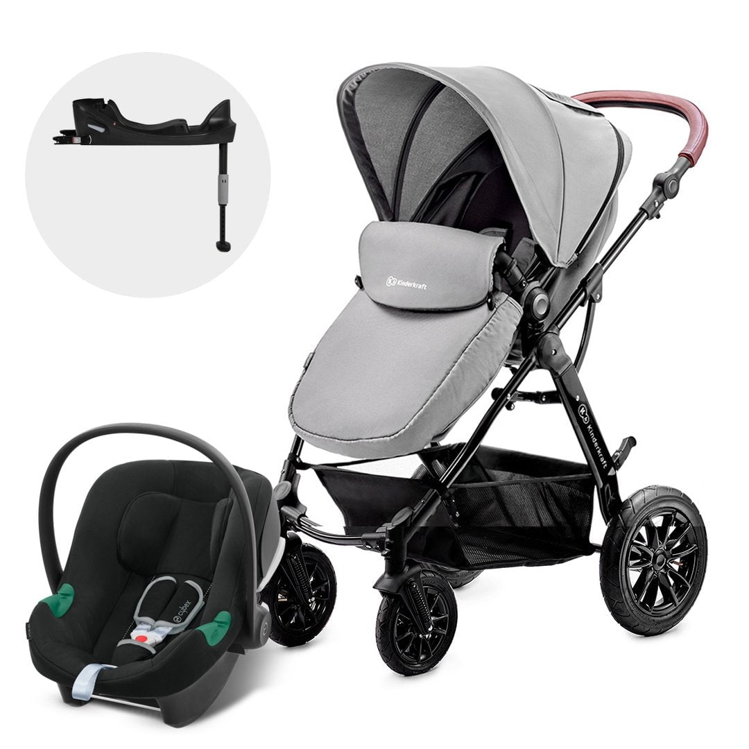 Kinderkraft - Ts Moov 2 En 1 Grey + Aton B2 * Base