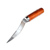 Bothyi - Abridor De Coco Mango De Madera De Acero Inoxidable Removedor De Carne De Coco De Mano Removedor De Carne De Coco