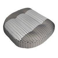 Magideal - Cojín Elevador De Asiento De Coche Universal Transpirable Ángulo De Elevación Antideslizante Aumento De Altura Almohadilla De Asiento Para Sillas De O Gris Blanco