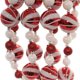 thumbnail image 2 of Bola de caramelo Garland Kurt S. Adler con purpurina roja y blanca de 6 pies, 2 of 2