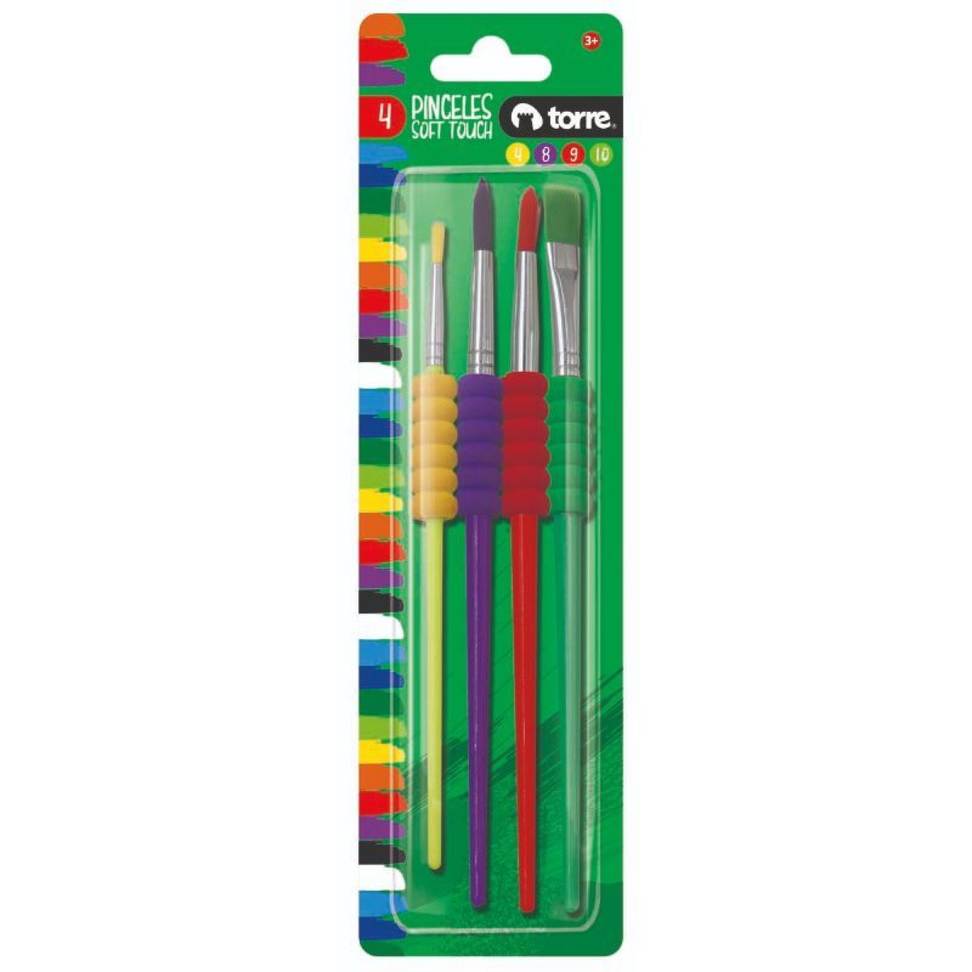 Pinceles C/grip, Set Torre