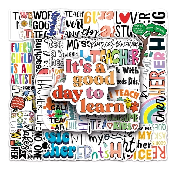 Stickers para maestros DIYYILIF, 100 piezas, vinilo impermeable