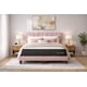 thumbnail image 1 of Cama 2 Plazas Completa Rosado | Base Europea + Colchón Excellense Plus 25CM + Respaldo Tapizado, 1 of 9