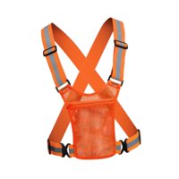 Magideal - Chaleco Reflectante, Chaleco De Alta Visibilidad, Cinturón Reflectante Ajustable, Equipo De Correa Para Correr, Conducir, Caminar Por Perros, Ciclismo Naranja