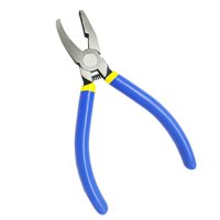 Magideal - Alicates De Vidrio Con Mandíbulas Planas, Alicates De Corte De Vidrio Con Mango Cómodo, Herramienta De Corte De Vidrio Resistente Para Trabajos De Vid Alicates Para Cortar Vidrio