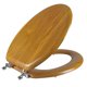 thumbnail image 1 of Asiento de Inodoro Escudo Ángel Madera de Roble Alargado 49x36x6 cm, 1 of 8