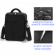 thumbnail image 3 of Funda de transporte impermeable para Nintendo Switch con compartimento protector de EVA duro, sistema de almacenamiento con varios compartimentos, correa ajustable para el hombro, 3 of 8