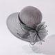 thumbnail image 1 of Women's Wide Brim Straw Bucket Hat with Floral Mesh Fascinator for Church, Weddings, and Beach Sun Protection - Perfect Valentine's Gift, 1 of 5