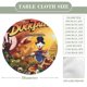thumbnail image 2 of Patoaventuras-theme Fitted Round Tablecloths Elastic Edged Table Covers Waterproof Table Cloth for Kitchen Holiday Party Tables Decor 120cm, 2 of 6