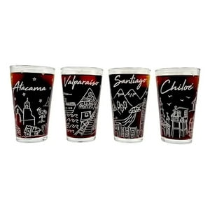 Set 4 Vasos Chile Collection Glasso