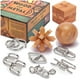 thumbnail image 1 of Rompecabezas de metal y madera LESONG Brain teasers para ninos y adultos Paquete de 9, 1 of 2