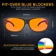 thumbnail image 4 of Gafas De Bloqueo De Luz Azul Fit Over Amber, 4 of 9