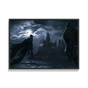 Creango - Cuadro Poster Enmarcado Harry Potter Dementores Decorativo