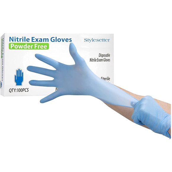 Guantes desechables de nitrilo para exámenes Huayuan UltraStrong, paquete de 100