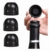 Genérica - Pack 3 Tapa Vino Tapón Al Vacío Champagne Espumante Champaña