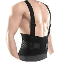 Genérica - Faja Cinturón Soporte Espalda Baja Lumbar Ajustable