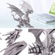 thumbnail image 2 of Kit de maquetas de rompecabezas de metal 3D Piececool Dragon Flame, 115 unidades, 2 of 7