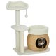 thumbnail image 1 of Árbol para Gatos PawHut 79 cm con Postes de Rascado Color Crema, 1 of 9