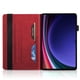 thumbnail image 2 of Funda con relieve del Árbol de la Vida para tablet Samsung Galaxy Tab S9/8 Ultra con soporte, ranuras para tarjetas y soporte para lápiz óptico. Rojo, 2 of 6