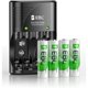 thumbnail image 2 of Cargador EBL de 4 bahías AA/AAA de 2800 mAh NiMH con pilas, 2 of 3