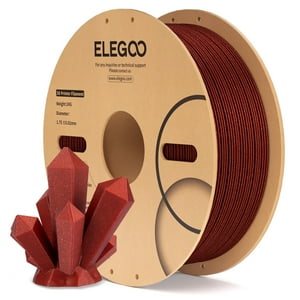 Filamento Para Impresora 3D Elegoo Pla Sparkle Red, 1,75 Mm, 1 Kg