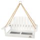thumbnail image 1 of Alimentador colgante para pájaros Solution4Patio 39x20x21 cm, blanco, metal, 1 of 8