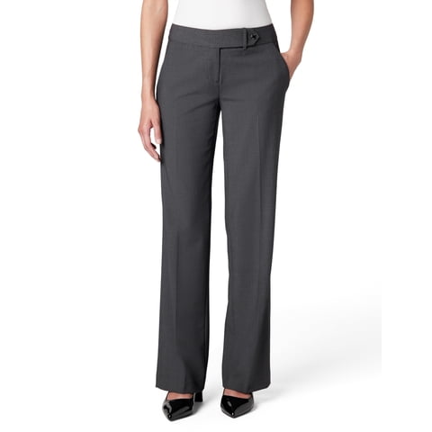 Pantalones Calvin Klein Corte Clásico Pierna Recta Carbón Talle 8