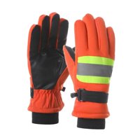 Magideal - Guantes De Invierno Para Exteriores Reflectantes Para Mujeres Y Hombres, Guantes De Protección Laboral, De Trabajo Térmicos Para Correr, Construcción