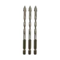 Magideal - 3X Cuatro Flautas De Taladro De De Taladro Excéntrico, Vástago Hexágono, Alto Rendimiento Multifuncional, Brocas De Perforación Para Metal De C 6 Mm