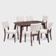 thumbnail image 1 of Comedor Milano 6 Sillas Mesa Y Estructura De Las Sillas Color Marrón, 1 of 10