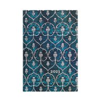 Paperblanks - Agenda 2023 Terciopelo Azul (Blue Velvet), Tapa Dura, Vista Semanal, Mini