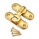 thumbnail image 4 of Pestillo De Cerradura De Puerta De Granero, Pestillo De Puerta De Habitación Con Tornillos Para Dormitorio, Baño, Jardín, Dorado, 4 of 5