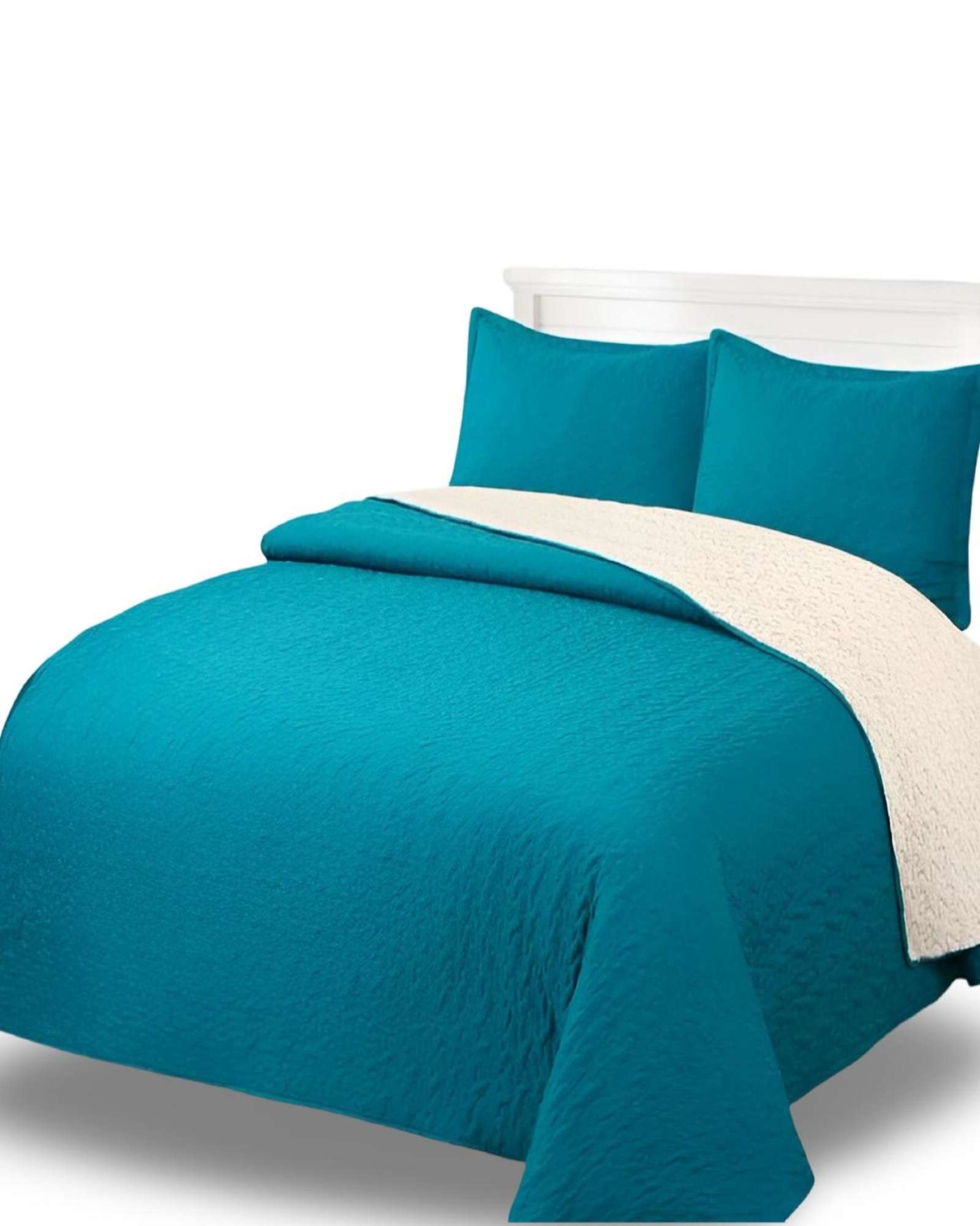 Genérico - Cubrecama Quilt Sherpa 2 Plazas 230X250 13