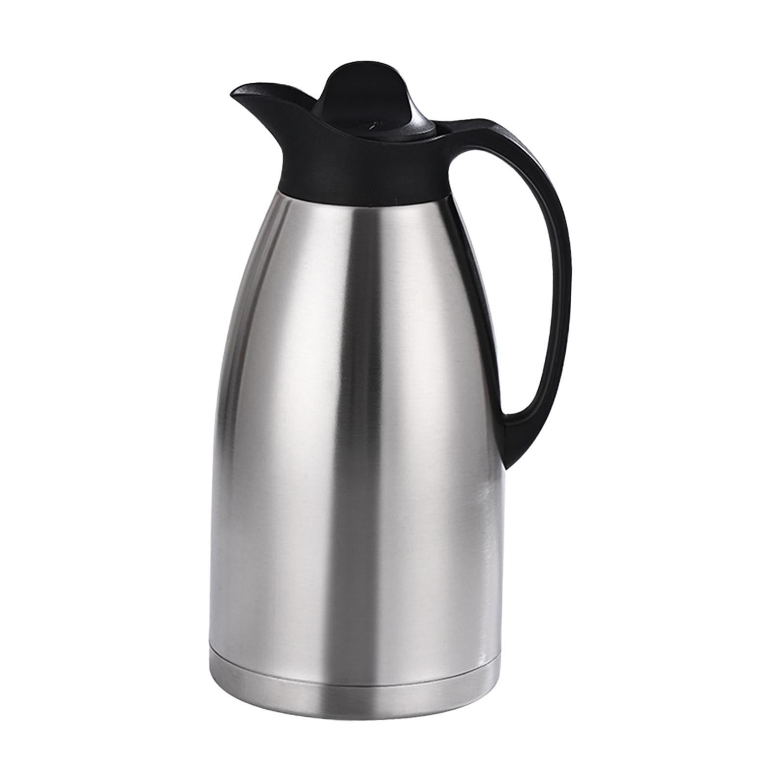 Magideal - Jarra Térmica De Acero Inoxidable Con Tapa Hermética Dispensador De Café Y Té Tecnología De Aislamiento De Vacío Adecuada Para Fiestas Y Celebraciones 3 Litros